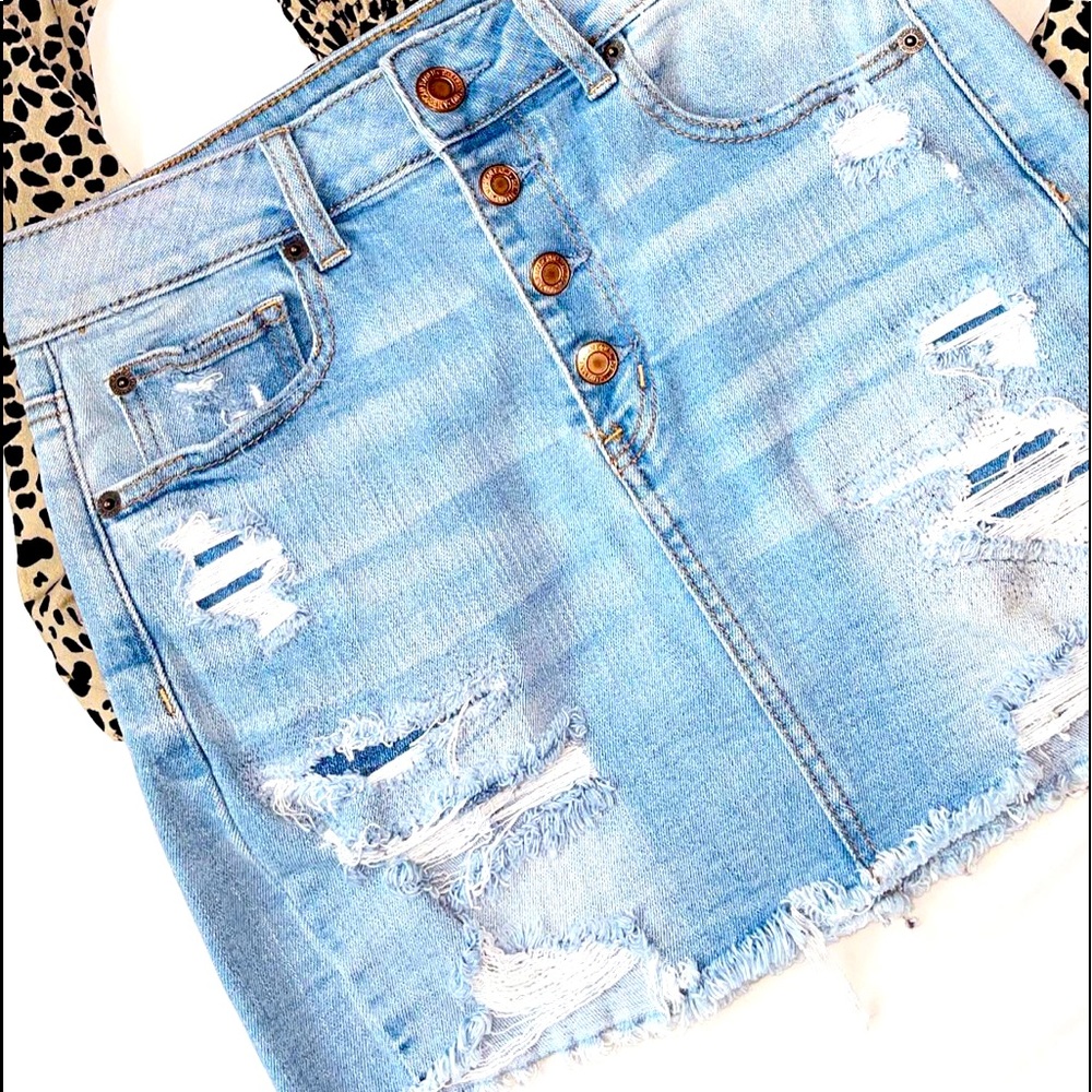 American Eagle Hi rise denim skirt